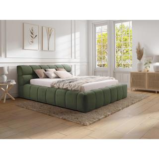 PASCAL MORABITO Lit coffre 180 x 200 cm - Tissu - Vert + Matelas - FORVIK de Pascal Morabito  