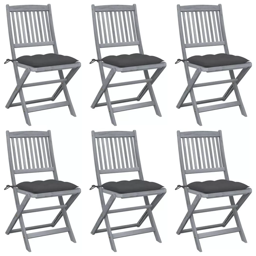 VidaXL - sedia da esterno Legno di acacia, One Size, Grigio