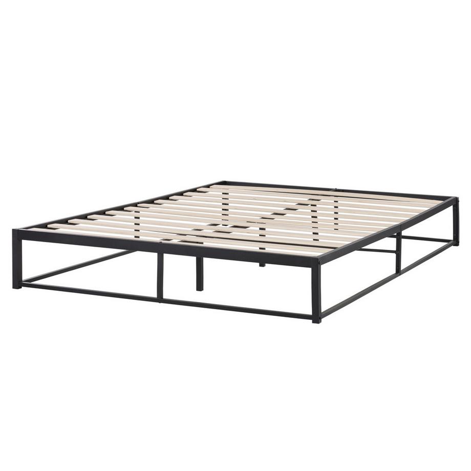 Beliani Lit avec sommier en Métal  VIRY  