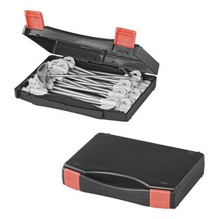 Pricenet  Penna da sasso 20 cm in metallo con gancio in plastica - set da 20 pezzi in astuccio 