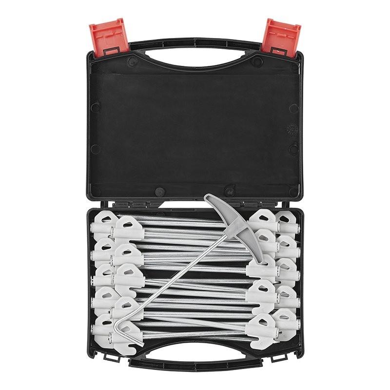 Pricenet  Penna da sasso 20 cm in metallo con gancio in plastica - set da 20 pezzi in astuccio 