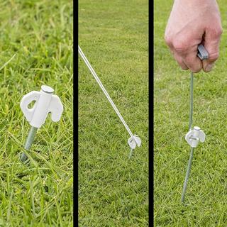 Pricenet  Penna da sasso 20 cm in metallo con gancio in plastica - set da 20 pezzi in astuccio 