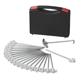 Pricenet  Penna da sasso 20 cm in metallo con gancio in plastica - set da 20 pezzi in astuccio 