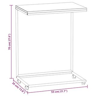 VidaXL Table d'appoint bois d'ingénierie  