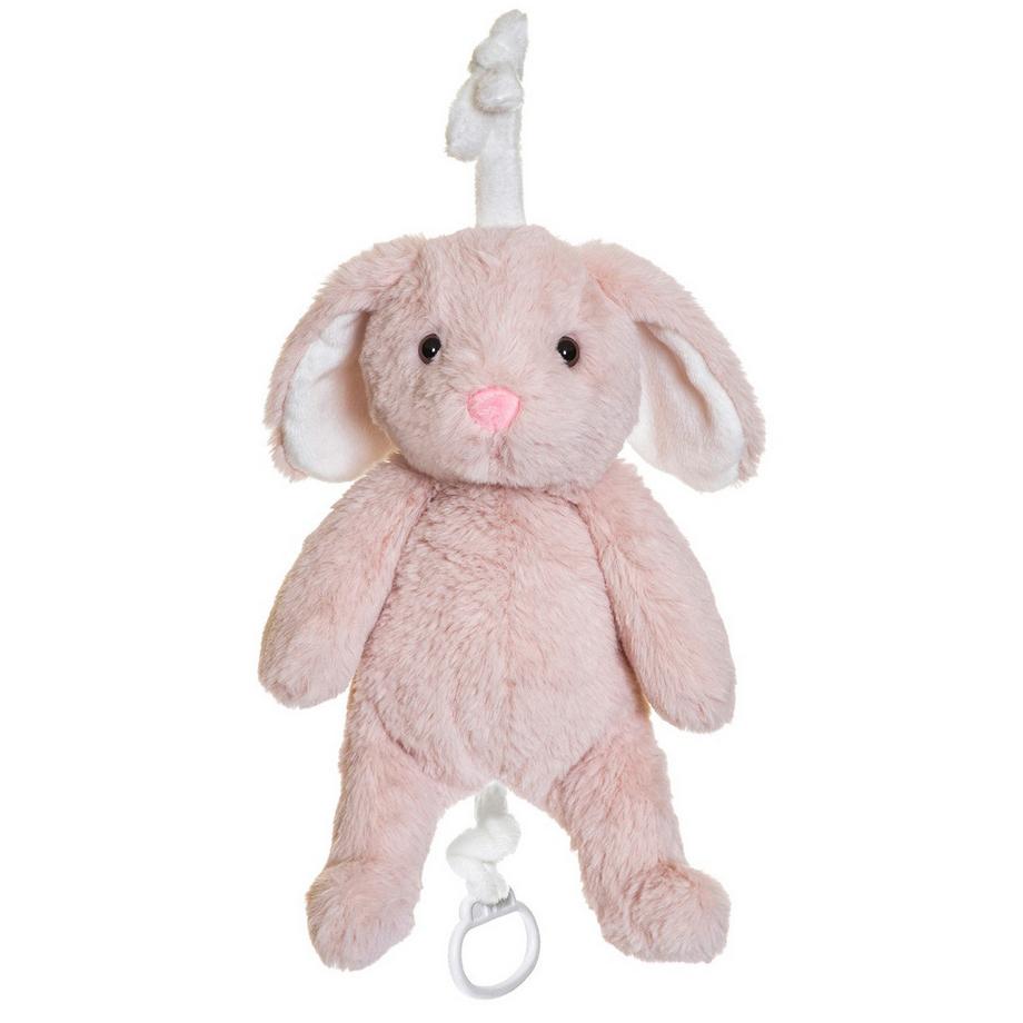 TEDDYKOMPANIET  Spieluhr Hase Lollan Rosa (27cm) 