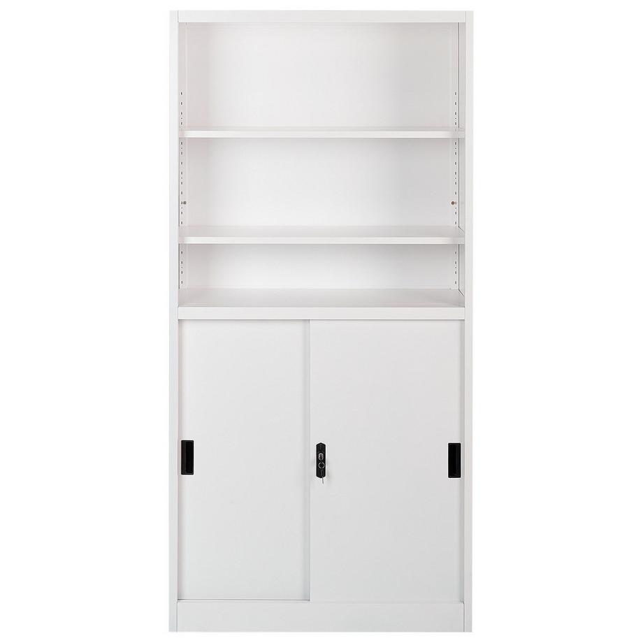 Beliani Armadietto da ufficio en Acciaio Industriale MUSCOVITE  