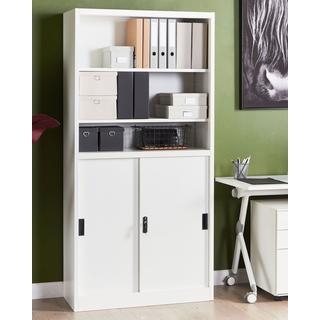 Beliani Armadietto da ufficio en Acciaio Industriale MUSCOVITE  