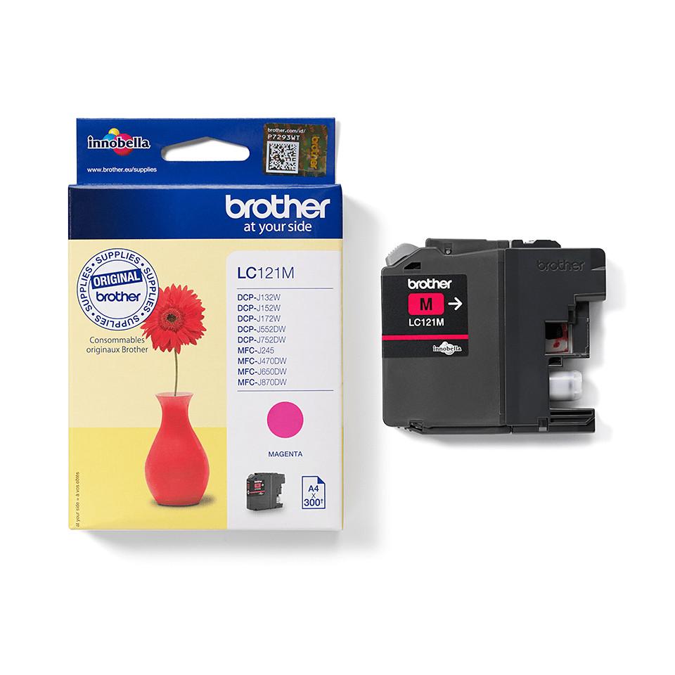brother  BROTHER Tintenpatrone magenta LC-121M DCP-J132 300 Seiten 