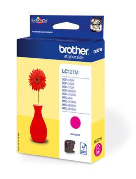 brother  BROTHER Tintenpatrone magenta LC-121M DCP-J132 300 Seiten 