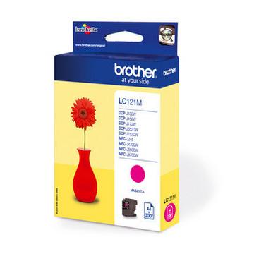 BROTHER Tintenpatrone magenta LC-121M DCP-J132 300 Seiten