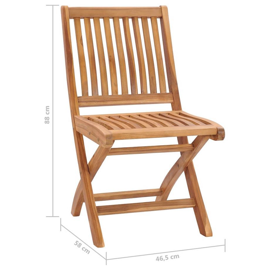 VidaXL Gartenstuhl teak  
