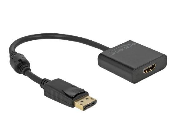 DeLock  DeLOCK Adapter DisplayPort 1.2 Stecker zu HDMI Buchse 4K Aktiv 