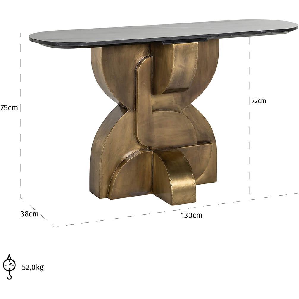 mutoni Table console Maddox marbre 130  