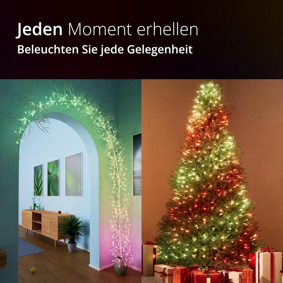 twinkly CANDIES avec 200 LED RGB en forme de bougie  