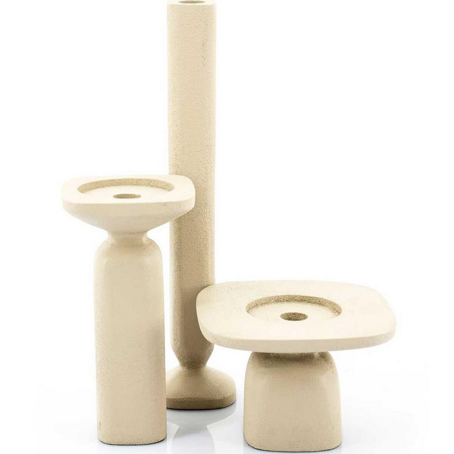 mutoni Portacandele Squand piccolo beige  