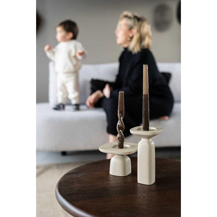 mutoni Portacandele Squand piccolo beige  