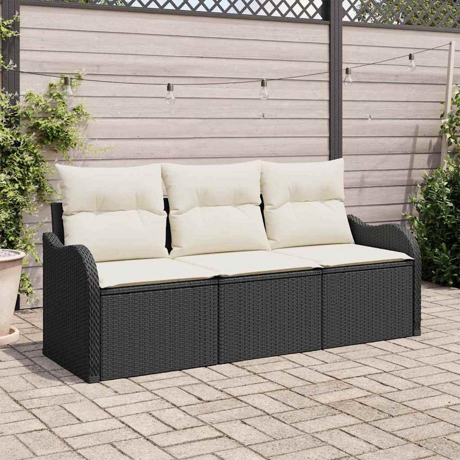 VidaXL Canapé d’extérieur poly rattan  