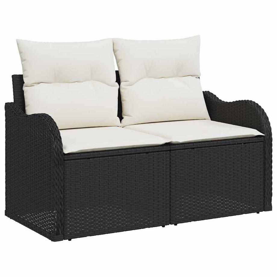 VidaXL Canapé d’extérieur poly rattan  
