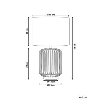 Beliani Lampe à poser en Acier Moderne THOUET  