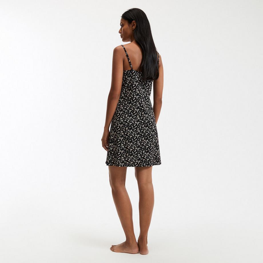 La Redoute Collections Sottoveste in cotone con stampa floreale e spalline sottili  