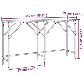 VidaXL Table console bois d'ingénierie  