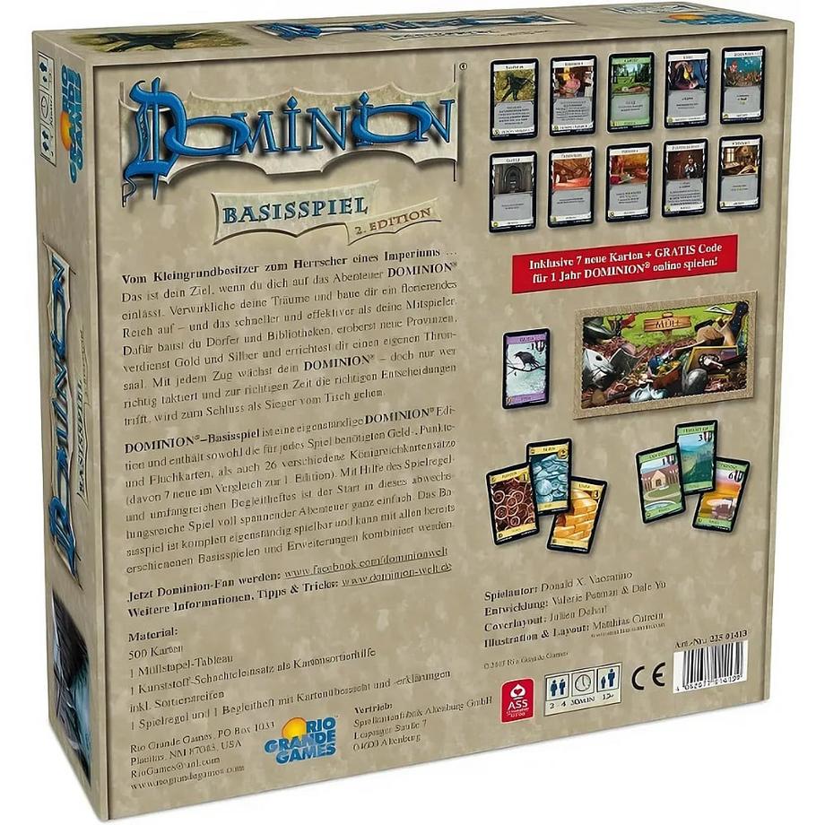 Rio Grande Games  Spiele Dominion Basisspiel 2. Edition 