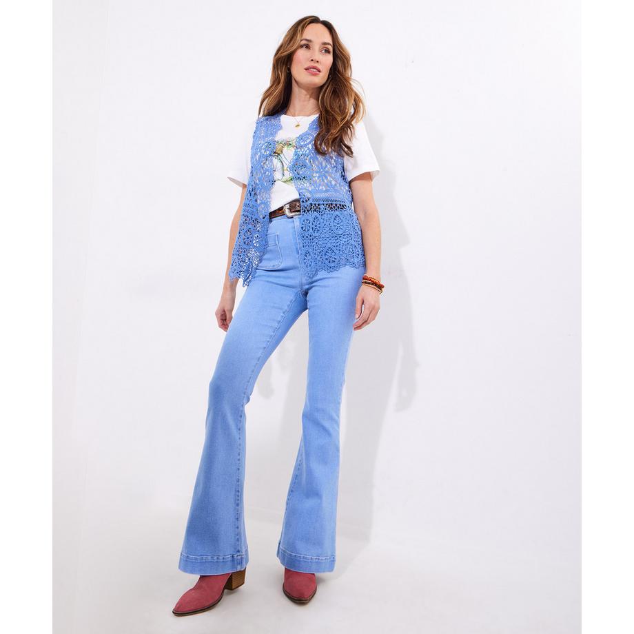 Joe Browns Offene Strick Häkelweste  