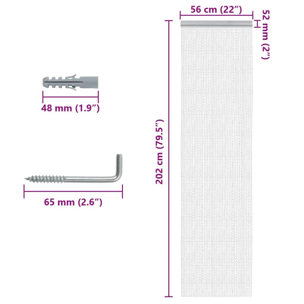 VidaXL  Kettenvorhang aluminium 