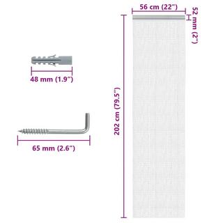 VidaXL  Kettenvorhang aluminium 