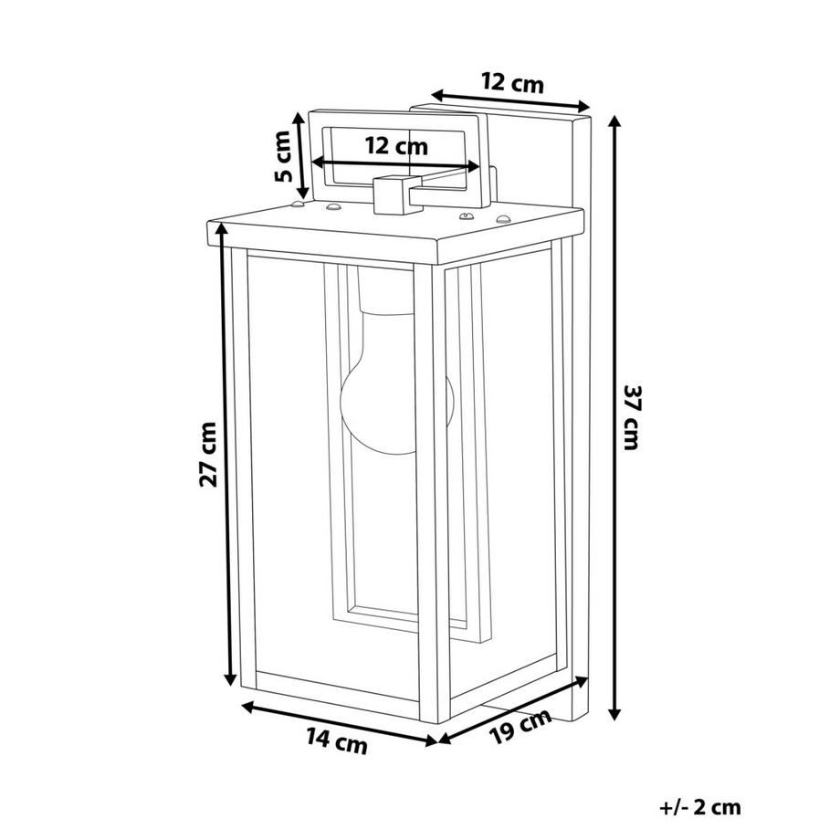 Beliani Applique a per esterni en Ferro Retrò GALA  
