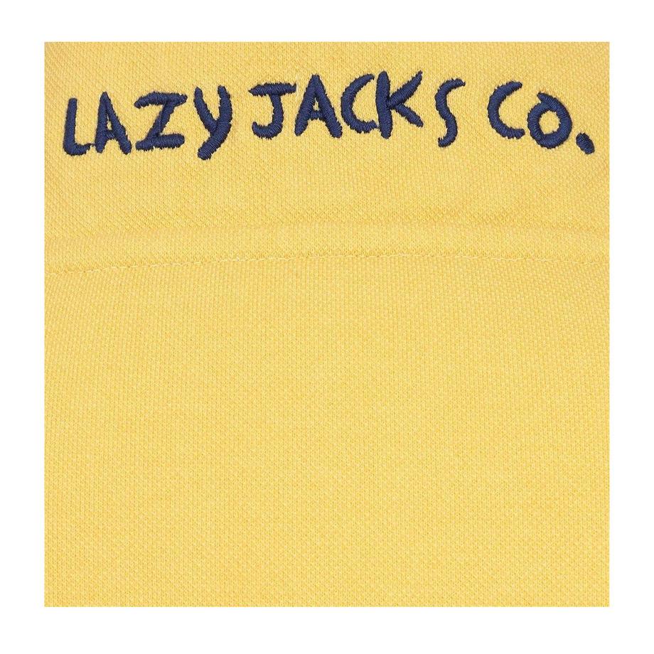 Lazy Jacks Piqué Knopfhals Sweatshirt  