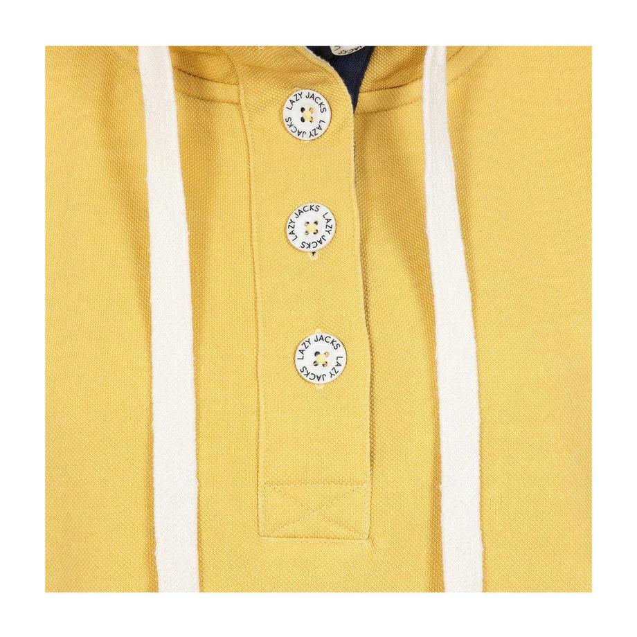 Lazy Jacks Piqué Knopfhals Sweatshirt  