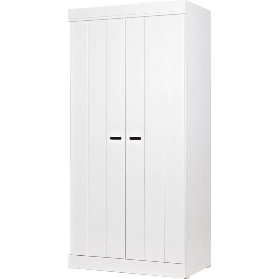mutoni Kleiderschrank Connect 2-türig basic Kiefer FSC weiss  
