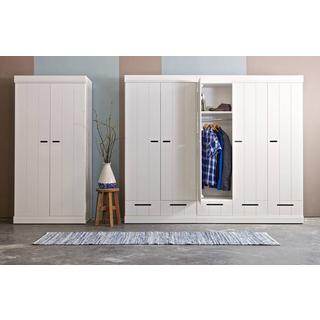 mutoni Kleiderschrank Connect 2-türig basic Kiefer FSC weiss  