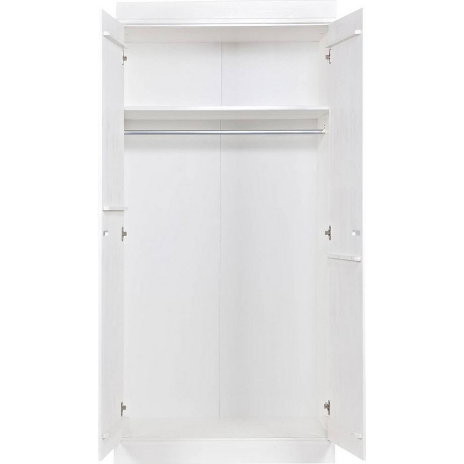 mutoni Kleiderschrank Connect 2-türig basic Kiefer FSC weiss  