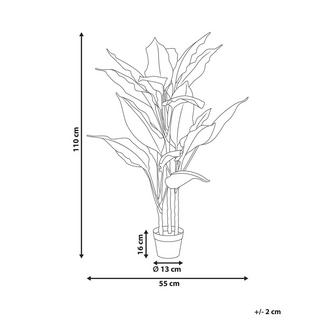 Beliani Plante artificielle en Matière synthétique DIEFFENBACHIA  