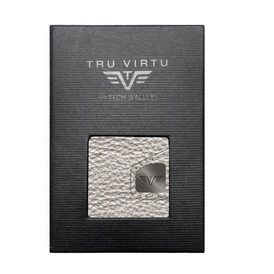 Tru Virtu Click & Slide Classic Wallet Silber Metallic  