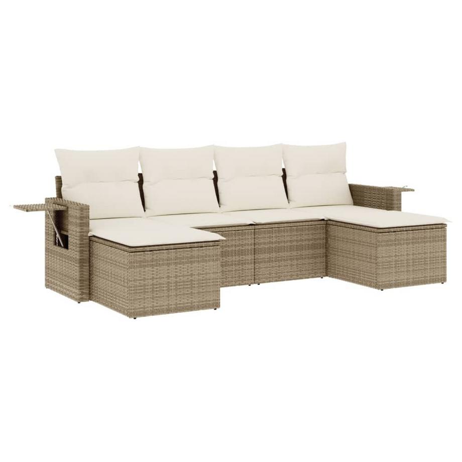 set divano da giardino Polirattan