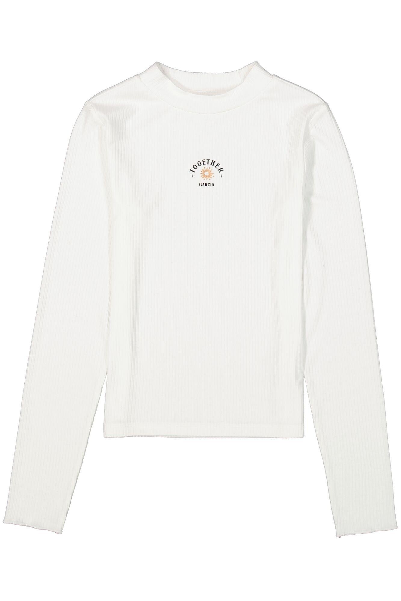 GARCIA  Mädchen Langarmshirt Together white 