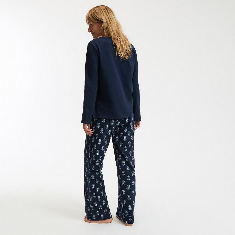 La Redoute Collections Pyjama Manches Longues Jersey Coton  