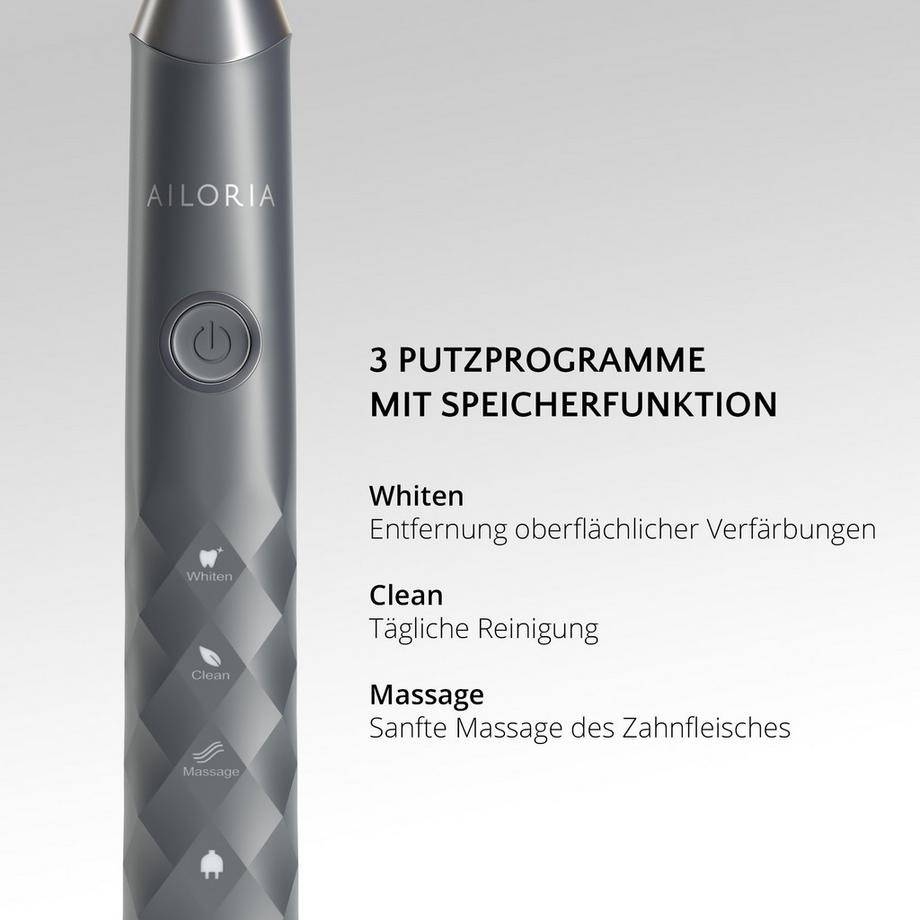 AILORIA SHINE BRIGHT USB-Schallzahnbürste  