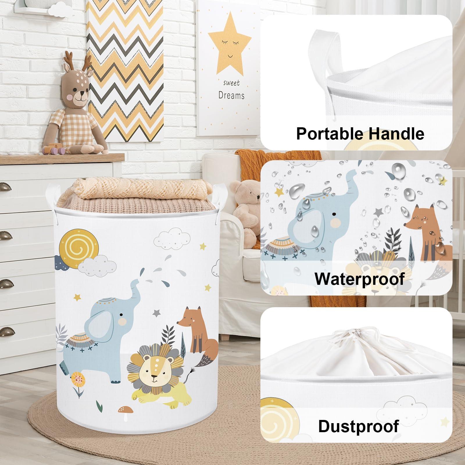 Alopini Baby-Wäschekorb Wäscheaufbewahrungskorb für das Kinderzimmer  