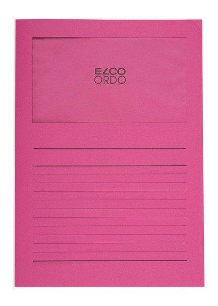 elco ELCO Sichthülle Ordo 120g A4 29489.52 fuchsia, Fenster 100 Stück  