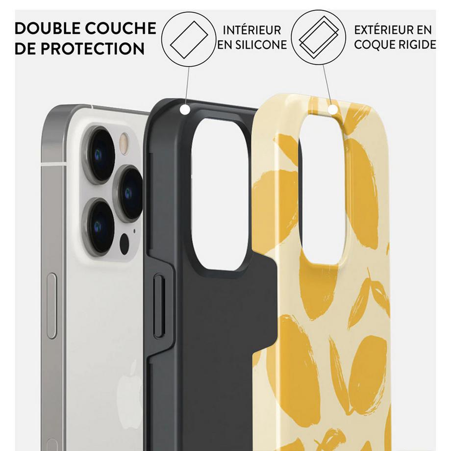 Burga  Coque pour iPhone 14 Pro Tough Lemon Tart 