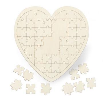 Hochzeitsgästebuch-Puzzle aus Holz