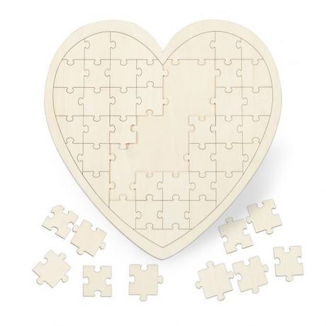 B2X  Hochzeitsgästebuch-Puzzle aus Holz 