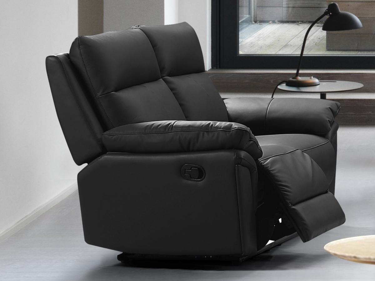 Vente-unique Relaxsofa 2Sitzer Büffelleder PAKITA  