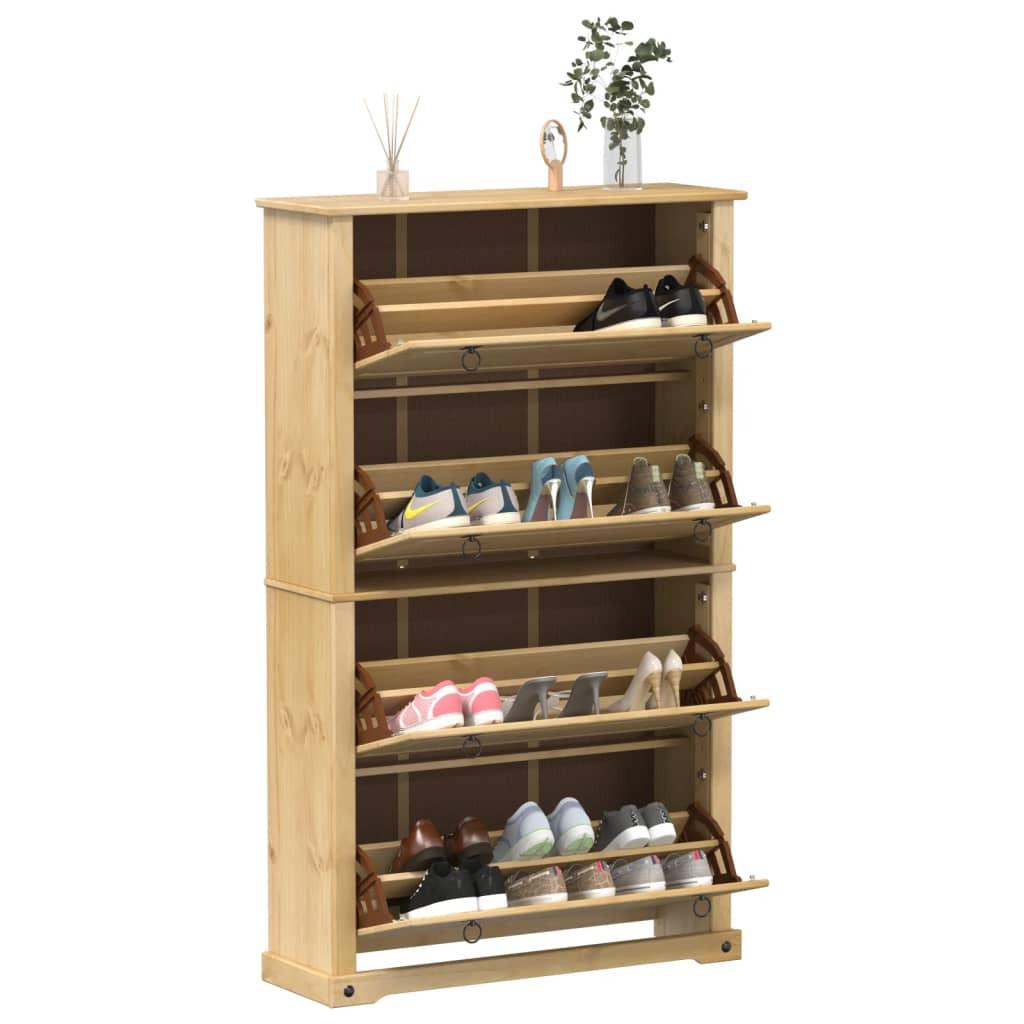 VidaXL Armoire à chaussures bois de pin  