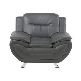 Beliani Fauteuil club en Cuir PU Moderne LEIRA  