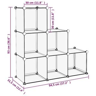 VidaXL Organisateur de cubes de rangement polypropylène  